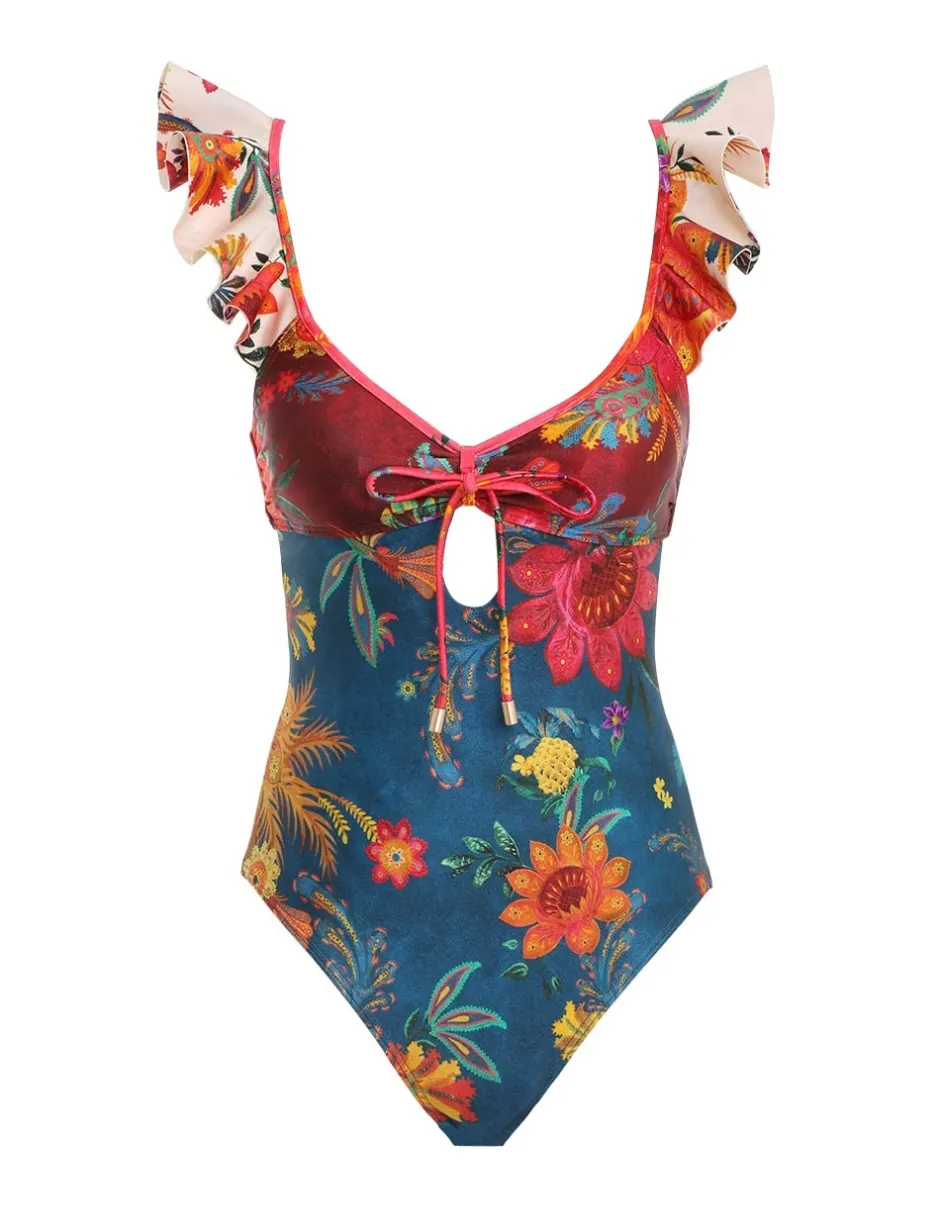 Discount ZIMMERMANN Ginger Frill Shoulder 1Pc