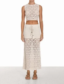 Best ZIMMERMANN Ginger Hand Crochet Tank
