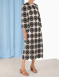 Outlet ZIMMERMANN Ginger Lace Midi Dress