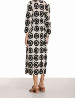 Outlet ZIMMERMANN Ginger Lace Midi Dress