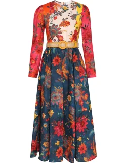Hot ZIMMERMANN Ginger Long Sleeve Midi Dress