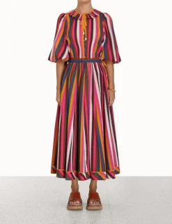 New ZIMMERMANN Ginger Ruffle Neck Top