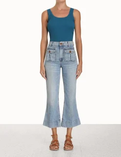 Best ZIMMERMANN Ginger Scoop Neck Tank