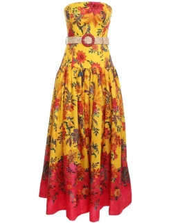 Sale ZIMMERMANN Ginger Strapless Midi Dress
