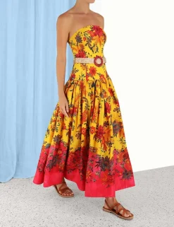 Hot ZIMMERMANN Ginger Strapless Midi Dress