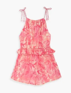 Clearance ZIMMERMANN Ginger Tie Shoulder Playsuit
