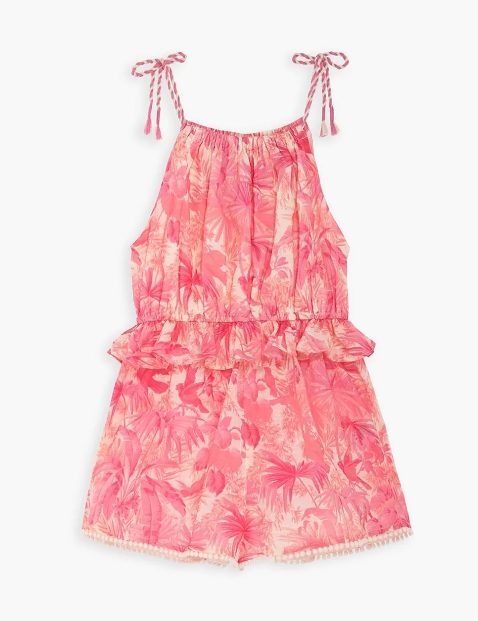 Clearance ZIMMERMANN Ginger Tie Shoulder Playsuit