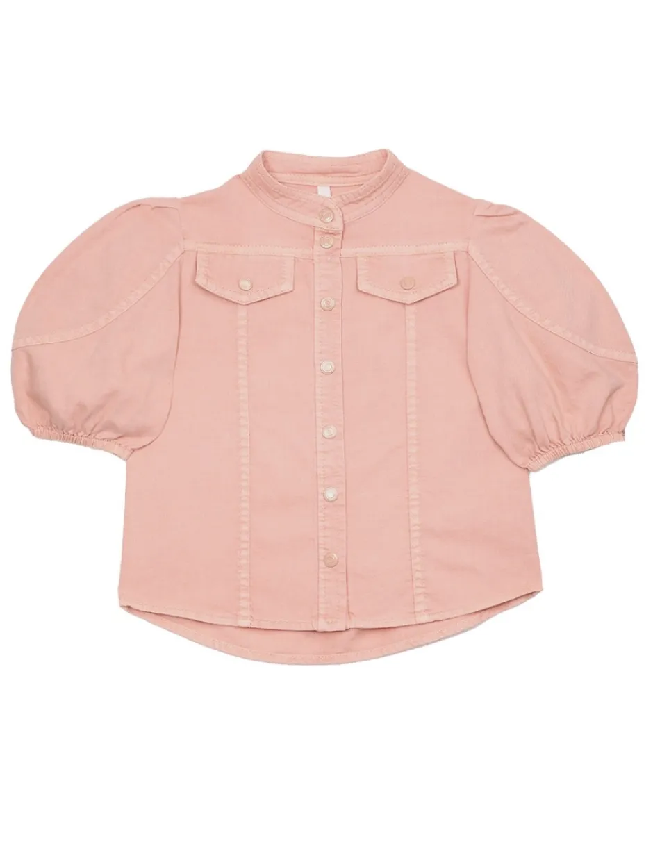 Clearance ZIMMERMANN Ginger Utility Denim Top