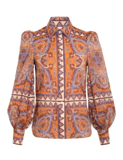 Sale ZIMMERMANN Halcyon Blouson Blouse