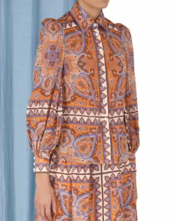 Sale ZIMMERMANN Halcyon Blouson Blouse