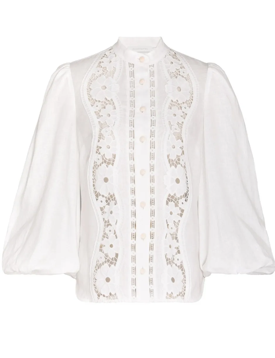 Clearance ZIMMERMANN Halcyon Broderie Shirt