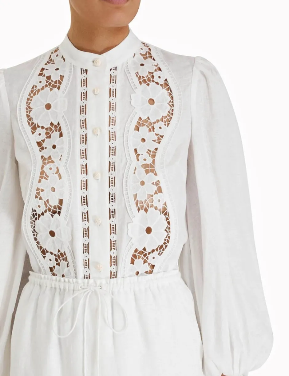 Clearance ZIMMERMANN Halcyon Broderie Shirt
