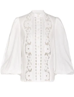 New ZIMMERMANN Halcyon Broderie Shirt