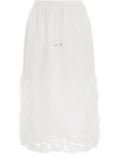 Clearance ZIMMERMANN Halcyon Broderie Skirt