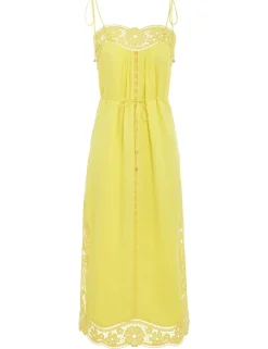New ZIMMERMANN Halcyon Broderie Slip Dress