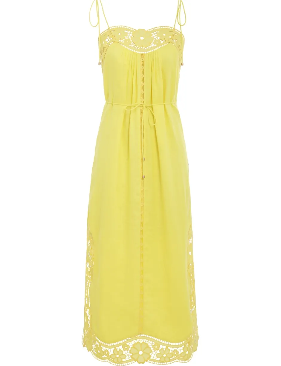 ZIMMERMANN Halcyon Broderie Slip Dress