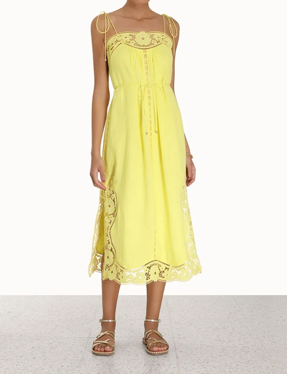ZIMMERMANN Halcyon Broderie Slip Dress