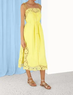 ZIMMERMANN Halcyon Broderie Slip Dress