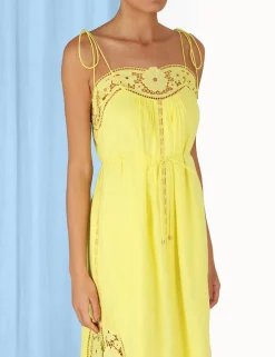 ZIMMERMANN Halcyon Broderie Slip Dress