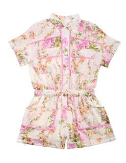 Sale ZIMMERMANN Halcyon Floral Playsuit