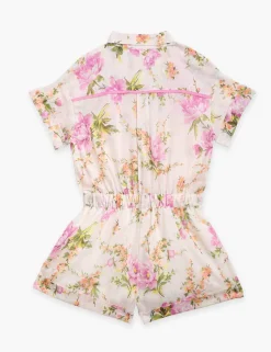 Sale ZIMMERMANN Halcyon Floral Playsuit