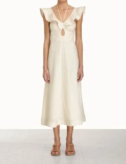 Discount ZIMMERMANN Halcyon Flutter Midi Dress