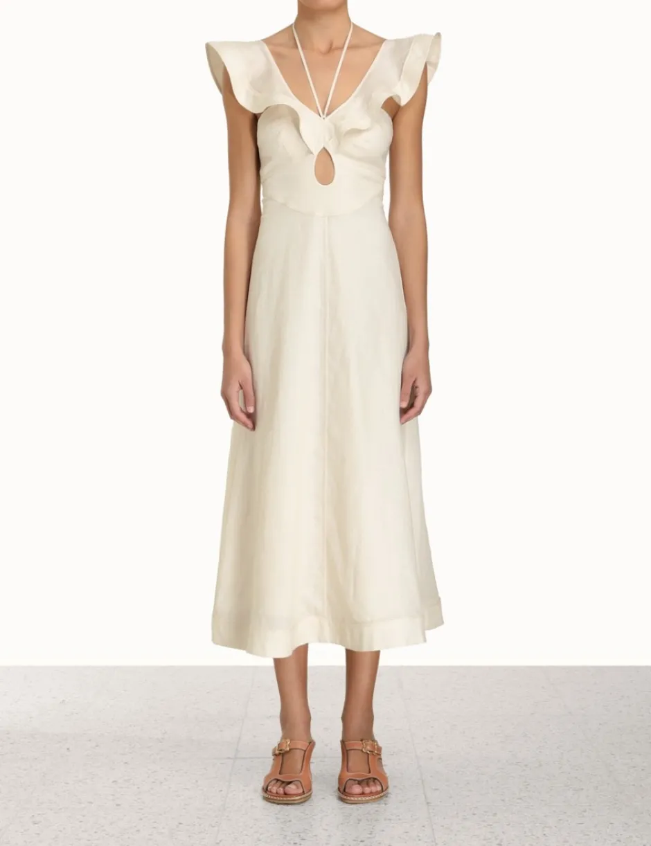 Discount ZIMMERMANN Halcyon Flutter Midi Dress
