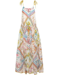 Best ZIMMERMANN Halcyon Halter Scarf Dress