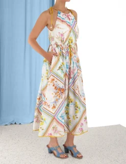 Best ZIMMERMANN Halcyon Halter Scarf Dress