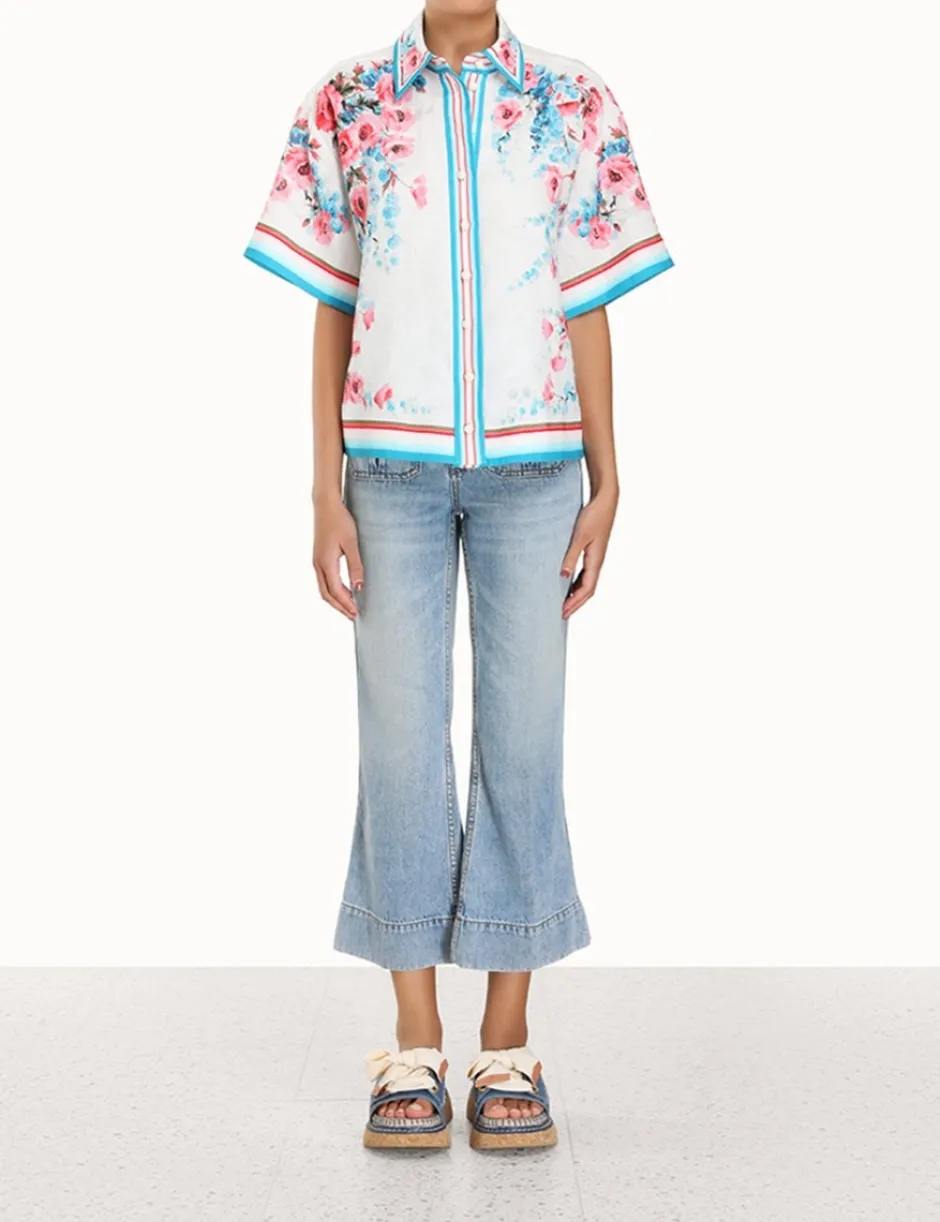 Outlet ZIMMERMANN Halcyon Oversized Shirt