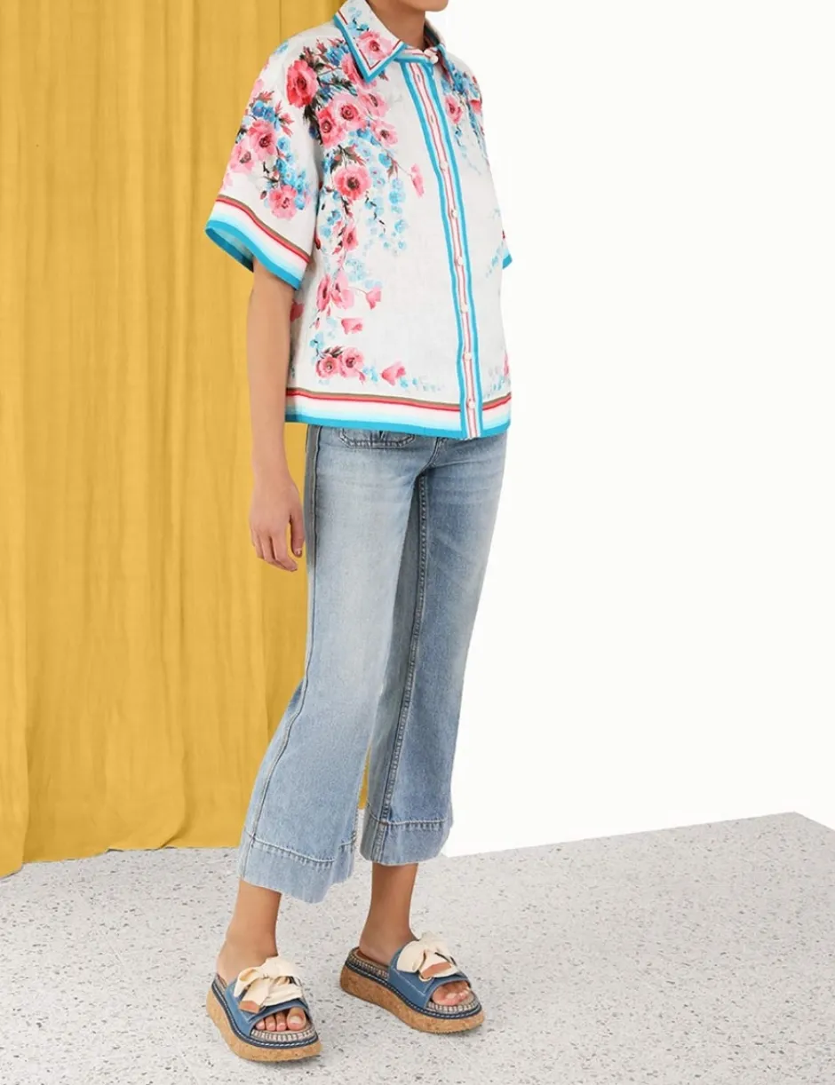 Outlet ZIMMERMANN Halcyon Oversized Shirt