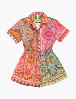 Sale ZIMMERMANN Halcyon Paisley Shorts