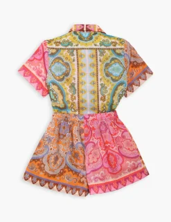 Sale ZIMMERMANN Halcyon Paisley Shorts
