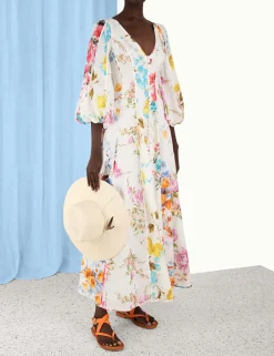 Best ZIMMERMANN Halcyon Panelled Maxi Dress