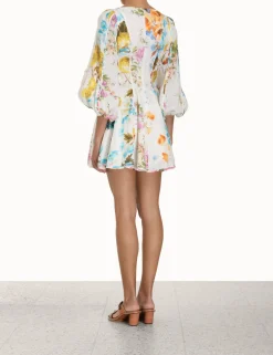 New ZIMMERMANN Halcyon Panelled Mini Dress