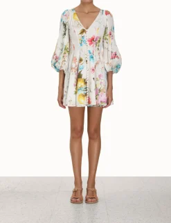 Sale ZIMMERMANN Halcyon Panelled Mini Dress