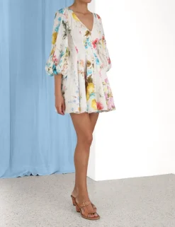 Sale ZIMMERMANN Halcyon Panelled Mini Dress