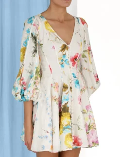 Sale ZIMMERMANN Halcyon Panelled Mini Dress
