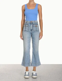 Best ZIMMERMANN Halcyon Scoop Neck Tank
