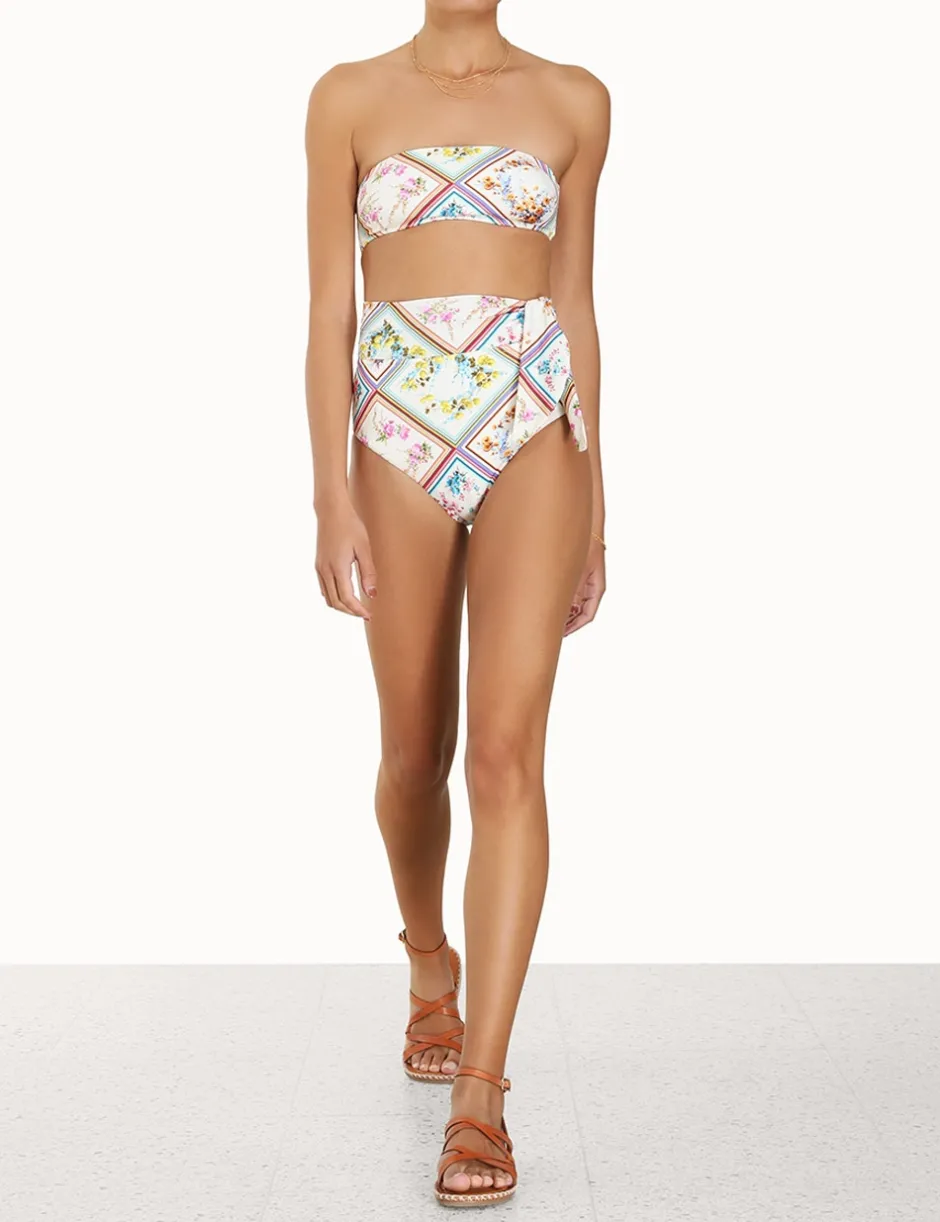Outlet ZIMMERMANN Halcyon Tie Bandeau Bikini
