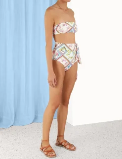 Outlet ZIMMERMANN Halcyon Tie Bandeau Bikini