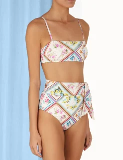Outlet ZIMMERMANN Halcyon Tie Bandeau Bikini