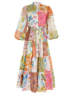 ZIMMERMANN Halcyon Tiered Midi Dress