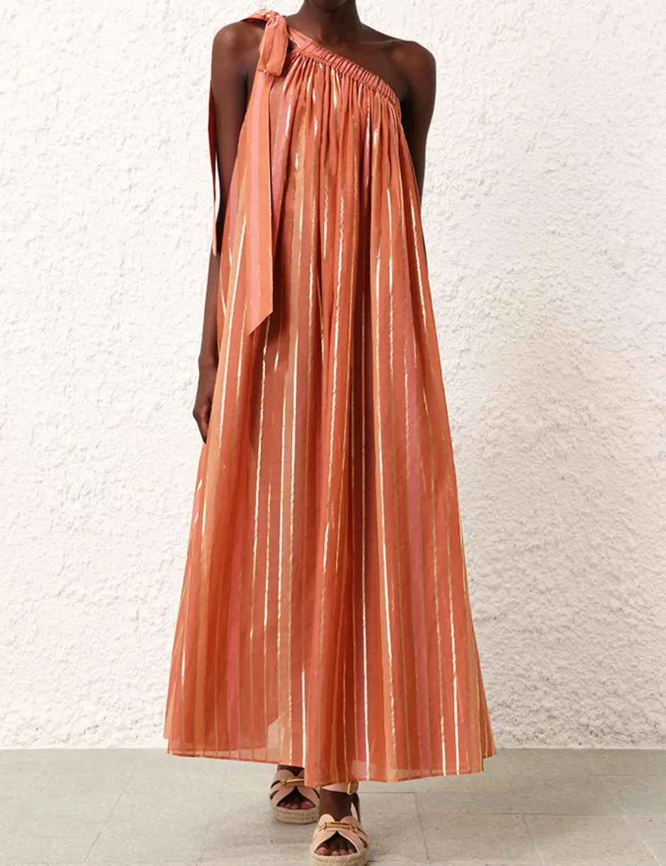 Best ZIMMERMANN Junie Asymmetric Midi Dress