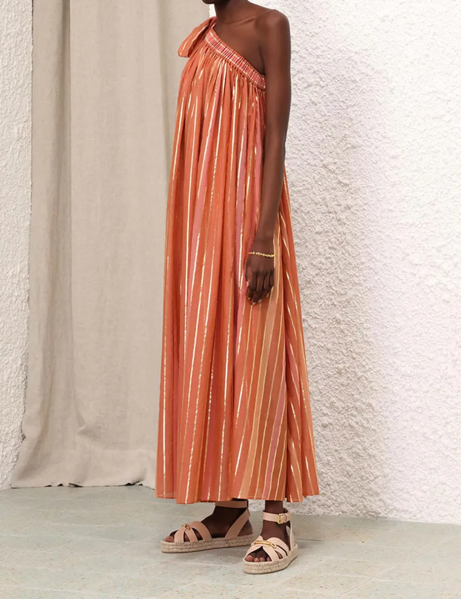 Best ZIMMERMANN Junie Asymmetric Midi Dress