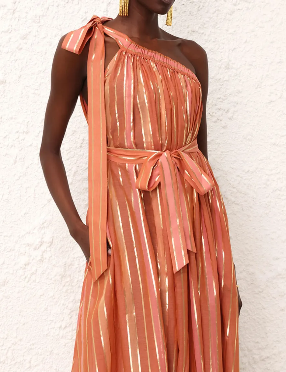 Best ZIMMERMANN Junie Asymmetric Midi Dress