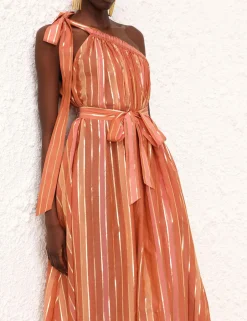 Best ZIMMERMANN Junie Asymmetric Midi Dress