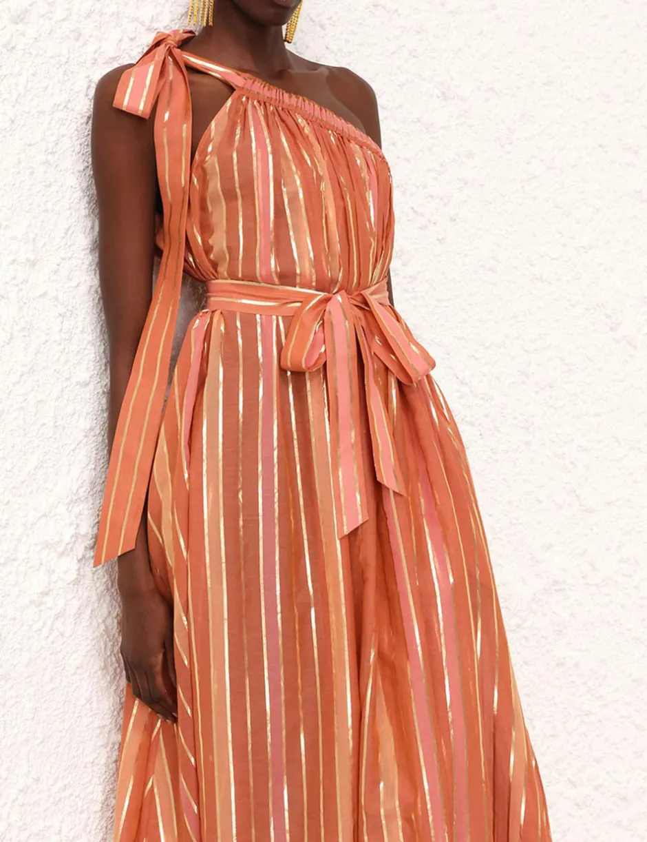 Best ZIMMERMANN Junie Asymmetric Midi Dress