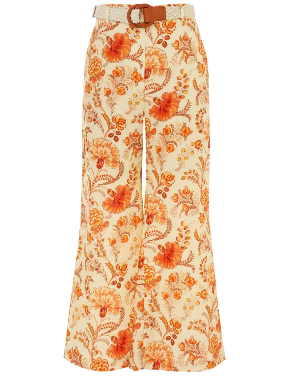 Best ZIMMERMANN Junie Crop Flared Pant