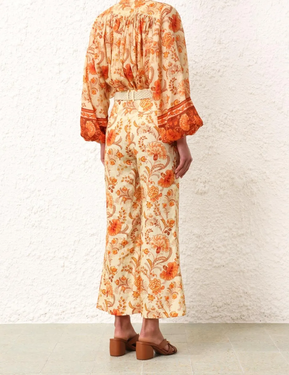 Best ZIMMERMANN Junie Crop Flared Pant